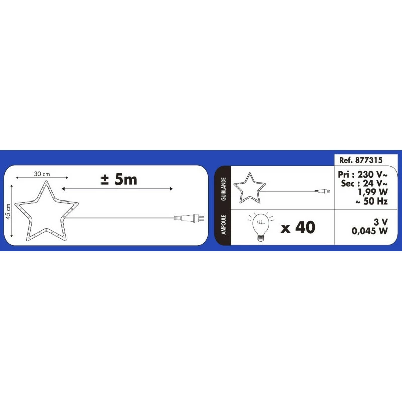 Renne Debout Lumineux 40 LED Blanc 6 Renne Debout Lumineux 40 LED Blanc – Image 4