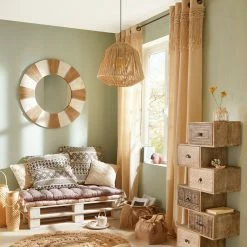 Rideau Macramé 140x260 Rituality Atmosphera -Ledepot Mobilier Magasin rideau macrame 140x260 rituality atmosphera 2