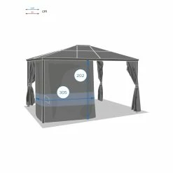 Rideaux De Tonnelle Belize Ardoise Hespéride -Ledepot Mobilier Magasin rideaux de tonnelle belize ardoise hesperide 2