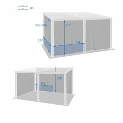Rideaux Opaques Pour Tonnelle 4x3 M Avila Hespéride -Ledepot Mobilier Magasin rideaux opaques pour tonnelle 4x3 m avila hesperide 2