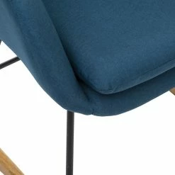 Rocking Chair Pera Bleu Canard Atmosphera -Ledepot Mobilier Magasin rocking chair pera bleu canard atmosphera 2