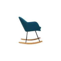 Rocking Chair Pera Bleu Canard Atmosphera -Ledepot Mobilier Magasin rocking chair pera bleu canard atmosphera 4