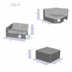 Salon Angle Moorea 5 Places Savana Hespéride -Ledepot Mobilier Magasin salon angle moorea 5 places savana hesperide 9