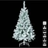 Sapin De Noël 180 Cm Vert Floqué Blanc -Ledepot Mobilier Magasin sapin 180 cm floque blanc avec pied
