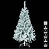 Sapin De Noël 210 Cm Vert Floqué Blanc 1 Sapin De Noël 210 Cm Vert Floqué Blanc -Ledepot Mobilier Magasin sapin de noel vert 210 cm floque blanc