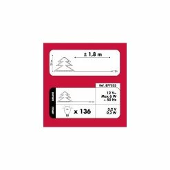 Sapin De Noël 120 Cm Vert Lumineux LED Blanc -Ledepot Mobilier Magasin sapin lumineux 120 cm vert fibre optique 2