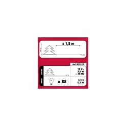 Sapin De Noël 90 Cm Vert Lumineux LED Blanc -Ledepot Mobilier Magasin sapin vert lumineux 90 cm fibre optique 2