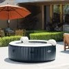 Spa Gonflable 4 Places Bulles Et Leds Blue Navy Intex -Ledepot Mobilier Magasin spa gonflable blue navy 4 places intex