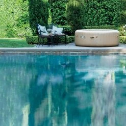 Spa Gonflable Sahara Rond 6 Places Intex -Ledepot Mobilier Magasin spa gonflable intex rond beige 6 places 3