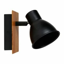 Spot Atelier Métal Noir Et Bois Ostaria