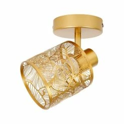 Spot Calathéa Métal Ajouré Doré Ostaria -Ledepot Mobilier Magasin spot calathea metal ajoure dore ostaria 3