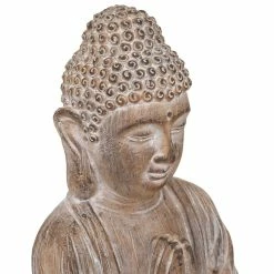 Statue Bouddha Effet Brossé H45 Atmosphera -Ledepot Mobilier Magasin statue bouddha effet brosse h45 atmosphera 2