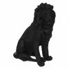 Statue De Lion Résine Noire H52 Atmosphera -Ledepot Mobilier Magasin statue de lion resine noire h52 atmosphera