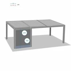 Store Semi-automatique Petit Modèle Pour Tonnelle Majaé Hespéride -Ledepot Mobilier Magasin store semi automatique petit modele pour tonnelle majae hesperide 2