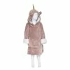 Sweat Plaid à Capuche Licorne Rose Enfant Atmosphera