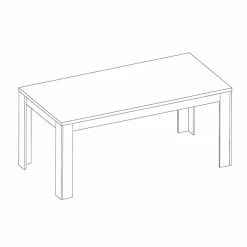 Table à Manger 160 Cm Chêne Blanchi Elba -Ledepot Mobilier Magasin table a manger 160 cm chene blanchi elba 4