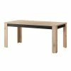 Table à Manger 160cm Naturel Et Noir Brussel -Ledepot Mobilier Magasin table a manger 160cm naturel et noir bruges