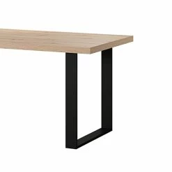 Table à Manger 180 Cm Pieds Métal Eden -Ledepot Mobilier Magasin table a manger 180 cm pieds metal eden 1 2