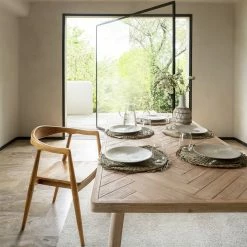 Table à Manger Extensible Bois D'acacia Aeris Atmosphera -Ledepot Mobilier Magasin table a manger extensible bois d acacia aeris atmosphera 1 5