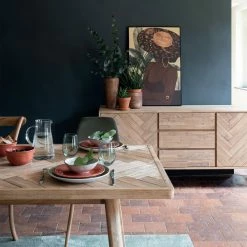 Table à Manger Extensible Bois D'acacia Aeris Atmosphera -Ledepot Mobilier Magasin table a manger extensible bois d acacia aeris atmosphera 1 6