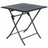 Table Alu Pliante Azua 2 Places Graphite Hespéride -Ledepot Mobilier Magasin table aluminium azua 2 places noir graphite hesperide