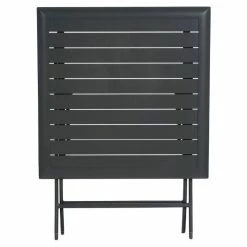 Table Alu Pliante Azua 2 Places Graphite Hespéride -Ledepot Mobilier Magasin table aluminium azua 2 places noir graphite hesperide 2