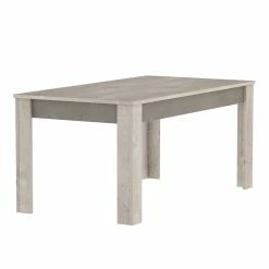 Demeyere Table Avec Rallonge 170/230x90cm Cannes -Ledepot Mobilier Magasin table avec rallonge 170 230x90cm cannes chene champagne beton clair 2