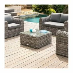 Table Basse Carrée Moorea Terre D'ombre Hespéride -Ledepot Mobilier Magasin table basse carree moorea terre ombre hesperide 2