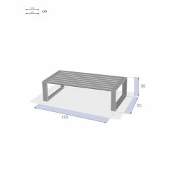 Table Basse Extérieure Allure Blanc Hespéride -Ledepot Mobilier Magasin table basse exterieure allure blanc hesperide 2