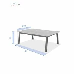 Table Basse Extérieure Oriengo Graphite Hespéride 9 Table Basse Extérieure Oriengo Graphite Hespéride -Ledepot Mobilier Magasin table basse exterieure oriengo graphite hesperide 3