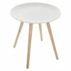 Table Basse Ronde Mileo Blanc Atmosphera -Ledepot Mobilier Magasin table basse ronde mileo blanc atmosphera