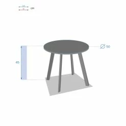 Table Basse Saona D 50 Cm Bleu Canard Hespéride -Ledepot Mobilier Magasin table basse saona d 50 cm bleu canard hesperide 2