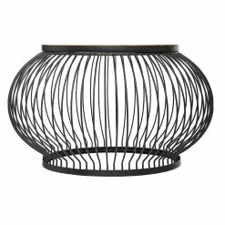 Table Basse X2 Métal Et Bois De Manguier Esther Atmosphera -Ledepot Mobilier Magasin table basse x2 en metal et bois de manguier atmosphera 5