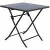 Table Carrée Pliante Greensboro 2p Graphite Hespéride -Ledepot Mobilier Magasin table carree greensboro graphite