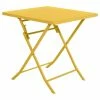 Table Carrée Pliante Greensboro 2p Jaune Moutarde Hespéride -Ledepot Mobilier Magasin table carree greensboro moutarde hesperide