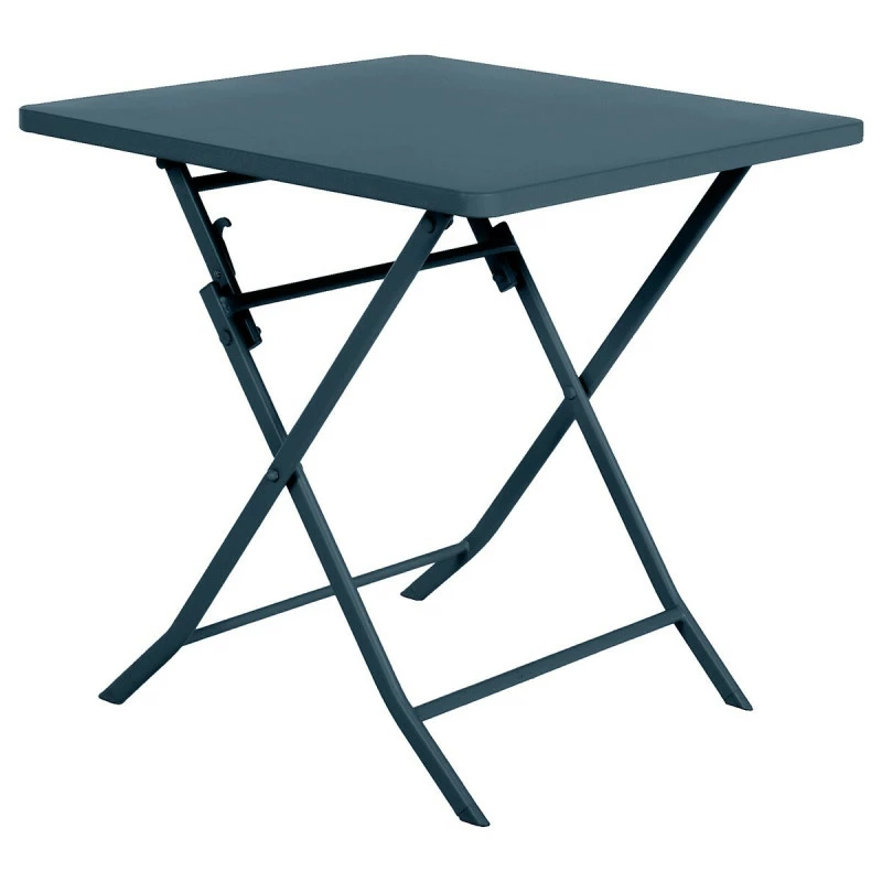 Table Carrée Pliante Greensboro 2p Bleu Pétrole Hespéride 4 Table Carrée Pliante Greensboro 2p Bleu Pétrole Hespéride – Image 2