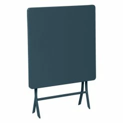 Table Carrée Pliante Greensboro 2p Bleu Pétrole Hespéride 8 Table Carrée Pliante Greensboro 2p Bleu Pétrole Hespéride -Ledepot Mobilier Magasin table carree pliante greensboro 2 bleu petrole hesperide 2