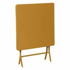 Table Carrée Pliante Greensboro 2p Ocre Hespéride -Ledepot Mobilier Magasin table carree pliante greensboro 2p ocre hesperide 2