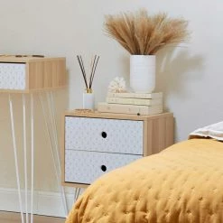 Table De Chevet 2 Tiroirs Effy Atmosphera -Ledepot Mobilier Magasin table de chevet 2 tiroirs effy atmosphera 3