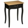 Table De Chevet Chrysa Noire Atmosphera -Ledepot Mobilier Magasin table de chevet chrysa noire atmosphera