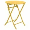 Table Ronde Pliante Greensboro 2p Jaune Moutarde Hespéride -Ledepot Mobilier Magasin table de jardin ronde hesperide 60cm greensboro moutarde
