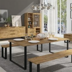 Table De Séjour 100 X 200 Cm Halle -Ledepot Mobilier Magasin table de sejour 100 x 200 cm halle 1