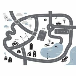 Table Enfant Bois Blanc Circuit Voitures Atmosphera -Ledepot Mobilier Magasin table enfant bois blanc decoree circuit voitures atmosphera 2