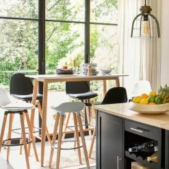 Table Haute Blanche Roka Atmosphera -Ledepot Mobilier Magasin table haute blanche roka atmosphera 3