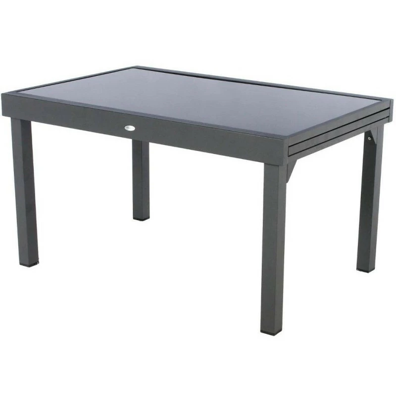Table Rectangulaire Ext. Verre Piazza 10 P. Graphite Hespéride 4 Table Rectangulaire Ext. Verre Piazza 10 P. Graphite Hespéride – Image 2