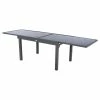 Table Rectangulaire Ext. Verre Piazza 10 P. Graphite Hespéride 1 Table Rectangulaire Ext. Verre Piazza 10 P. Graphite Hespéride -Ledepot Mobilier Magasin table piazza extensible 10 personnes anthracite graphite hesperide