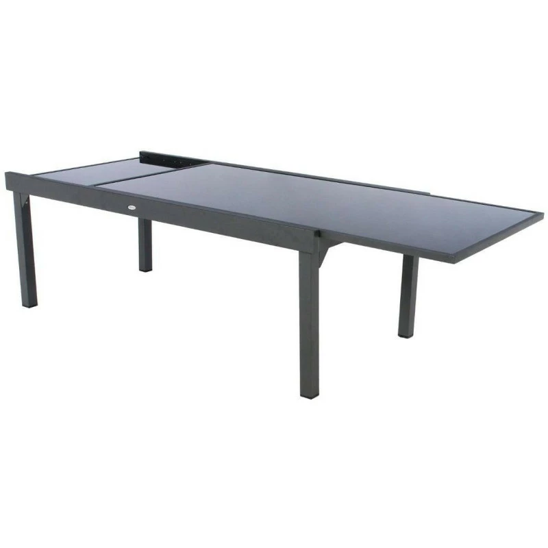 Table Rectangulaire Ext. Verre Piazza 12 P. Graphite Hespéride 6 Table Rectangulaire Ext. Verre Piazza 12 P. Graphite Hespéride – Image 4