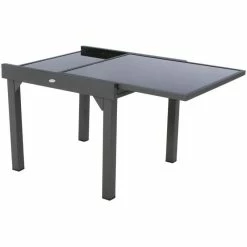 Table Piazza Extensible 8 Personnes Anthracite/graphite -Ledepot Mobilier Magasin table piazza extensible 8 personnes anthracite graphite 3