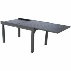 Table Rectangulaire Extensible Piazza 10 P. Graphite Hespéride -Ledepot Mobilier Magasin table rectangulaire extensible piazza 10 personnes graphite hesperide 2