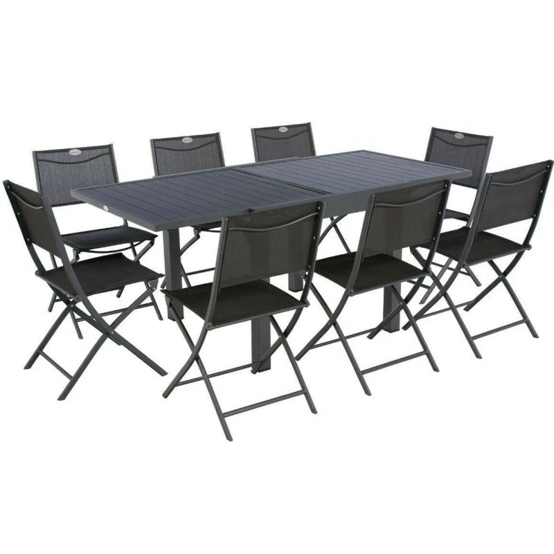 Table Rectangulaire Extensible Piazza 8 P. Graphite Hespéride 7 Table Rectangulaire Extensible Piazza 8 P. Graphite Hespéride – Image 5